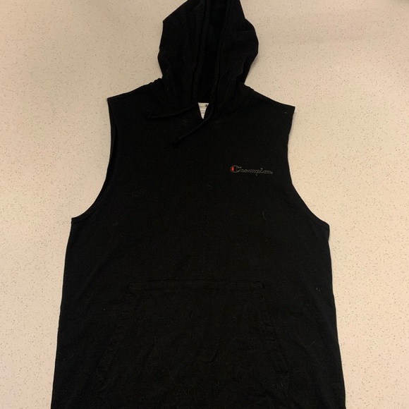 Champion vintage sleevless hoodie for gym medium - Picture 1 of 3